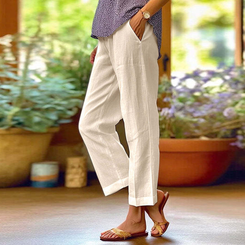 Solid Color Simple Loose Casual Pants